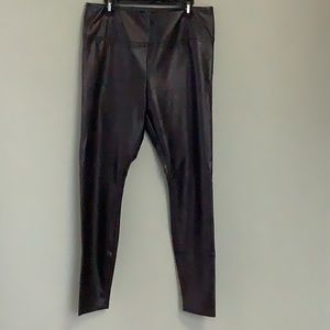 RW&Co LIke New XL Pleather leggings Black